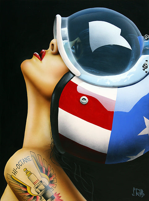 figurative portrait art of a woman by Scott Rohlfs