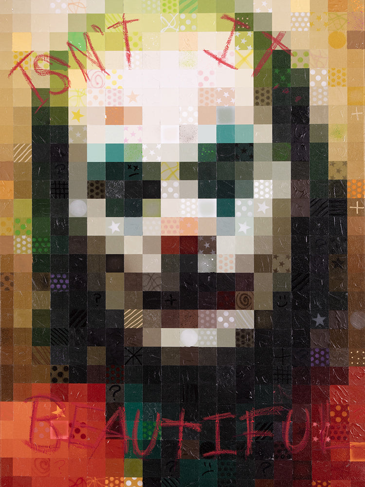 abstract pop art of the joker by Scott Rohlfs