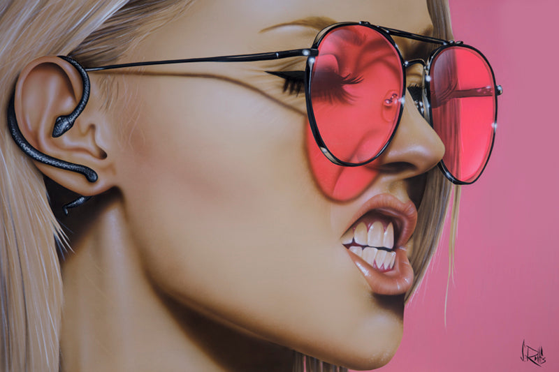 figurative portrait art of a woman by Scott Rohlfs
