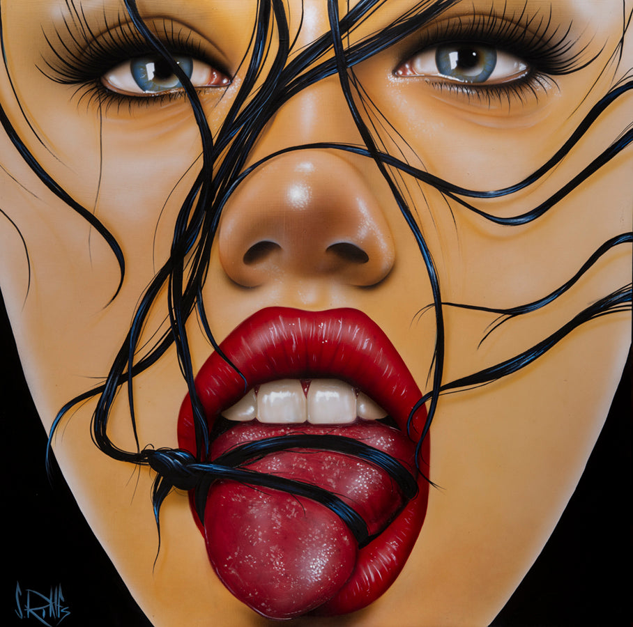 figurative portrait art of a woman by Scott Rohlfs