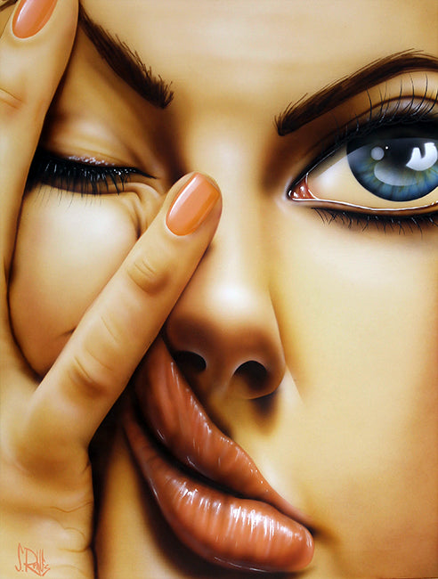 figurative portrait art of a woman by Scott Rohlfs