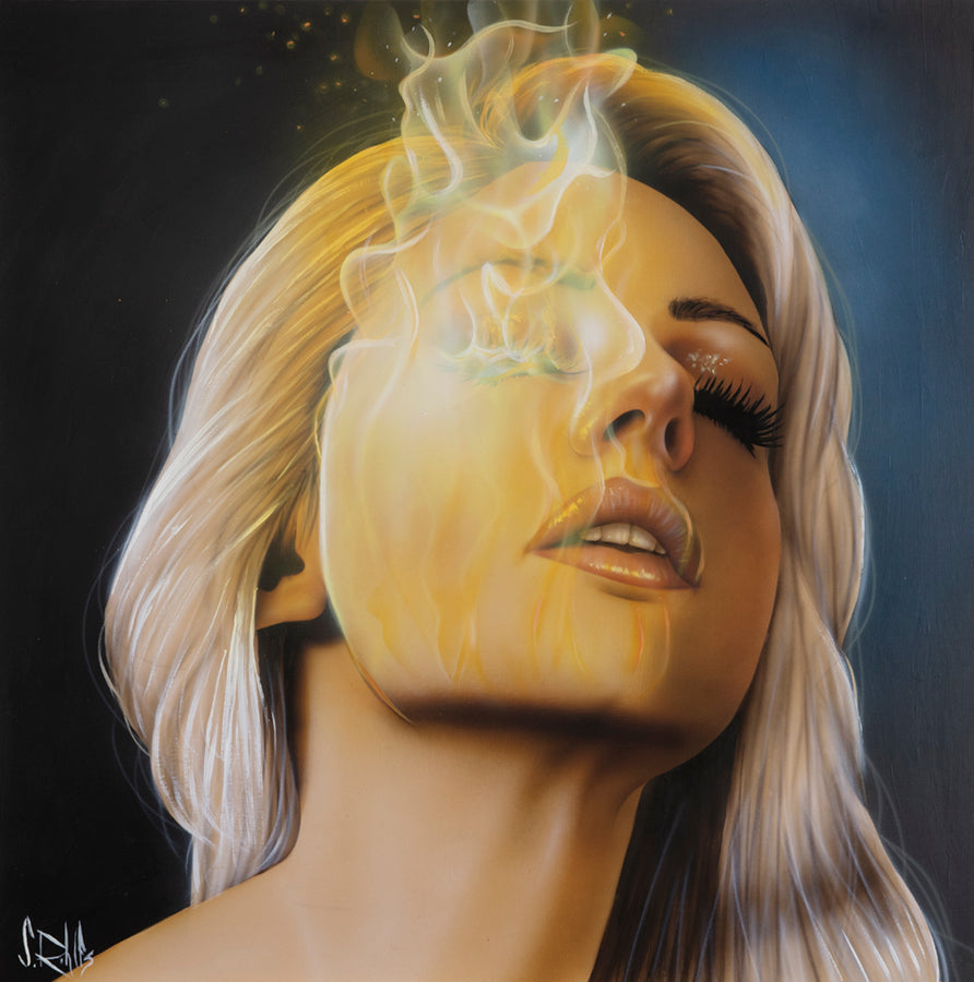 figurative portrait art of a woman by Scott Rohlfs