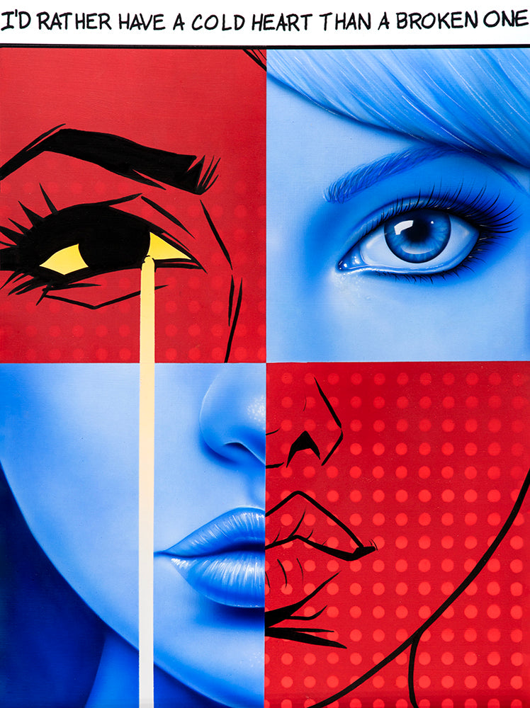 pop art portrait art of a woman by Scott Rohlfs