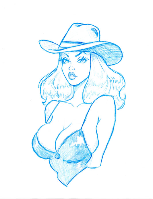 Cowgirl Sketch