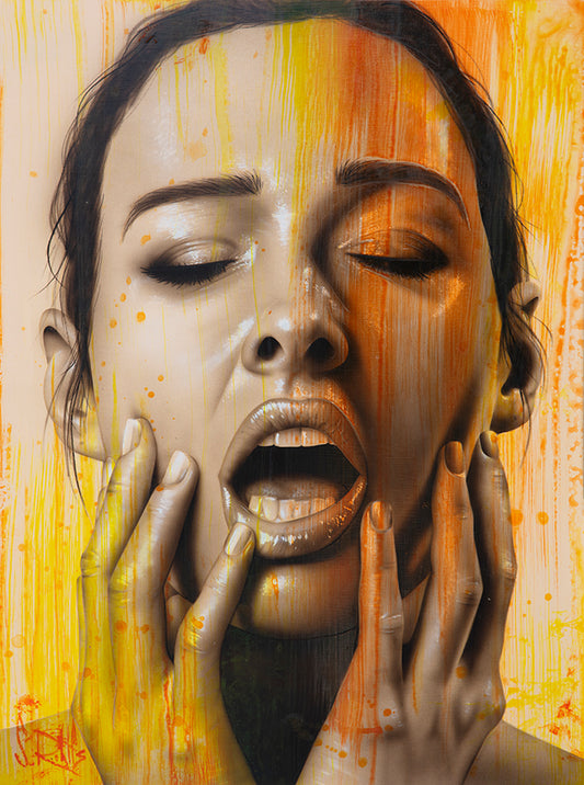 figurative portrait art of a woman by Scott Rohlfs