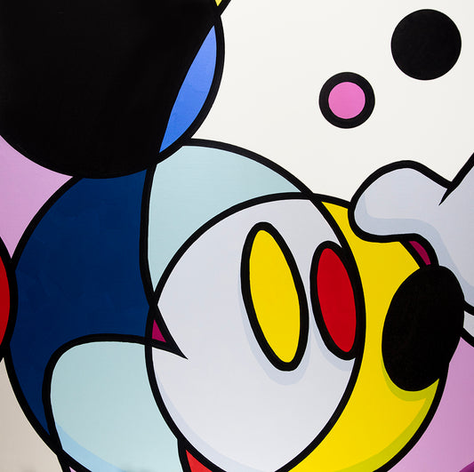 pop art abstract art of a mickey mouse by Scott Rohlfs