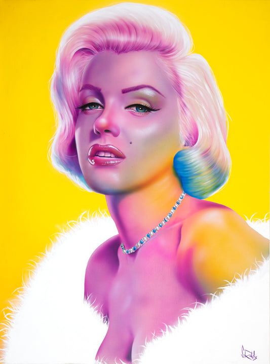figurative portrait art of Marilyn Monroe by Scott Rohlfs