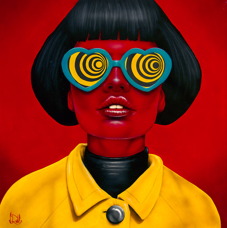 figurative portrait art of a woman by Scott Rohlfs