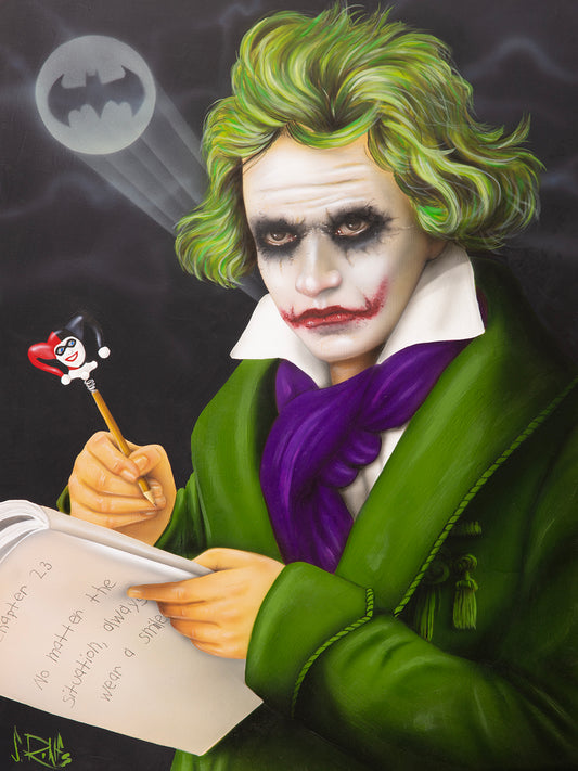 figurative portrait art of the Joker by Scott Rohlfs