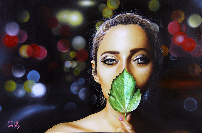 figurative portrait art of a woman by Scott Rohlfs