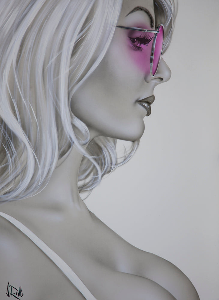 figurative portrait art of a woman by Scott Rohlfs