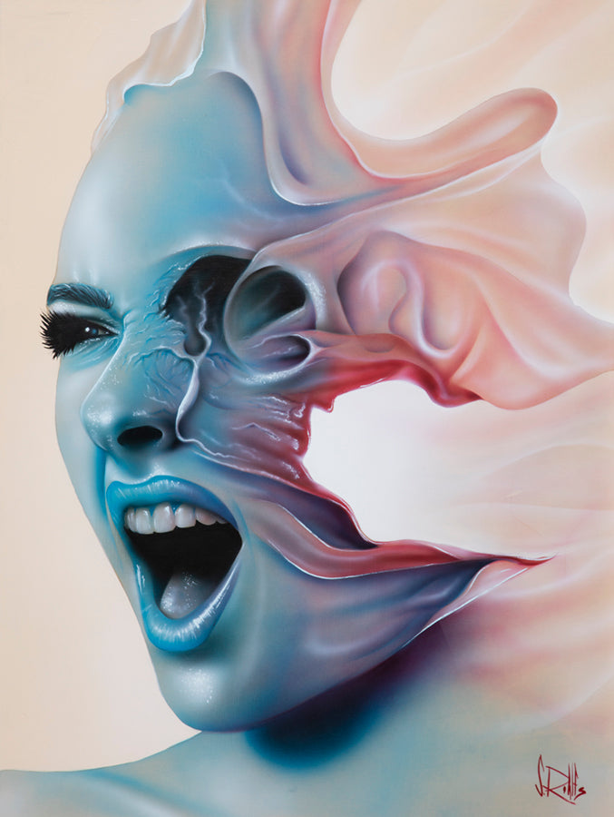 figurative portrait art of a woman by Scott Rohlfs