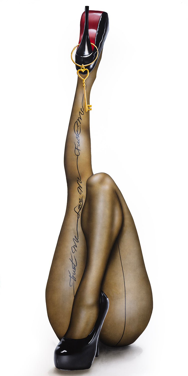 figurative nude art of a woman's legs by Scott Rohlfs