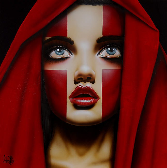 figurative portrait art of a woman by Scott Rohlfs