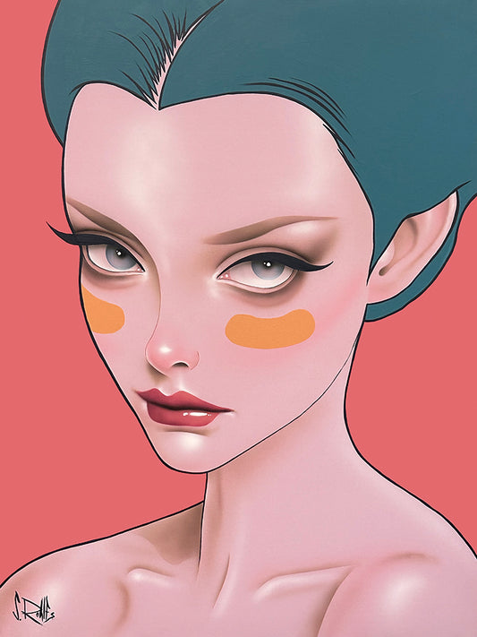 figurative portrait art of a woman by Scott Rohlfs