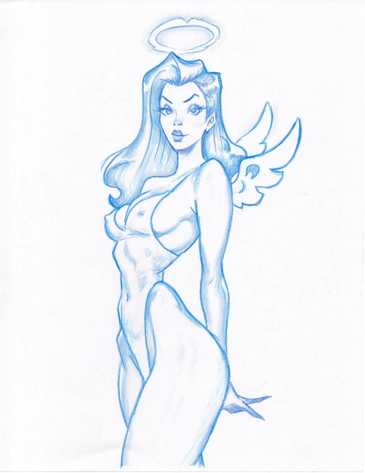 Angel Sketch - Scott Rohlfs Art