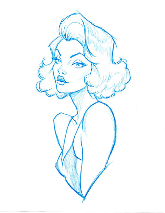 Miss Fire Sketch - Scott Rohlfs Art