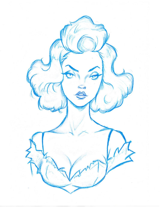 Pretty Thang Sketch - Scott Rohlfs Art