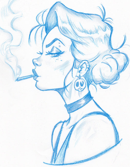 Slow Burn Sketch - Scott Rohlfs Art