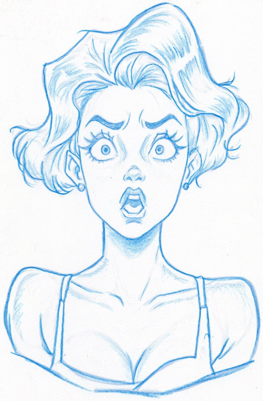 Surprised Sketch - Scott Rohlfs Art